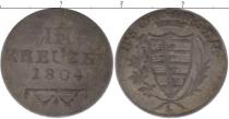 Продать Монеты Саксе-Кобург-Саалфельд 3 крейцера 1804 Серебро