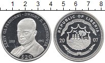 Продать Монеты Либерия 20 долларов 2007 Серебро