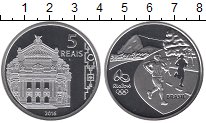 Продать Монеты Бразилия 5 реалов 2016 Серебро