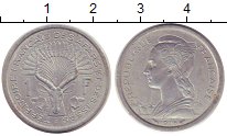 Продать Монеты Афарс и Иссас 1 франк 1975 Алюминий