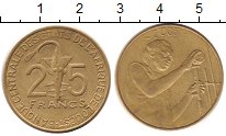 Продать Монеты Западно-Африканский Союз 25 франков 2005 Латунь