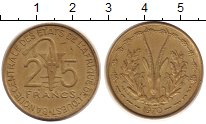 Продать Монеты Французская Африка 25 франков 1970 Латунь