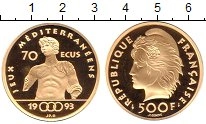 Продать Монеты Франция 500 франков 1993 Золото