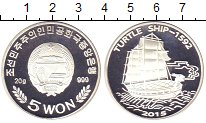 Продать Монеты Северная Корея 5 вон 2015 Серебро
