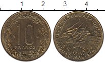 Продать Монеты Западно-Африканский Союз 10 франков 1985 Латунь