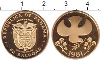 Продать Монеты Панама 50 бальбоа 1981 Золото