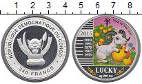 Продать Монеты Конго 240 франков 2015 Серебро