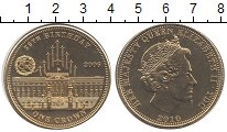 Продать Монеты Тристан-да-Кунья 1 крона 2010 Медно-никель