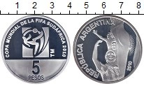 Продать Монеты Аргентина 5 песо 2010 Серебро