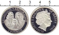 Продать Монеты Остров Джерси 2 фунта 2010 Серебро