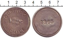 Продать Монеты Чили 1 песо 1865 Серебро