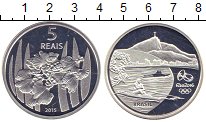 Продать Монеты Бразилия 5 реалов 2015 Серебро