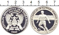 Продать Монеты Сан-Томе и Принсипи 1000 добрас 1990 Серебро