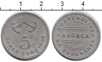 Продать Монеты Испания 5 сентим 1937 Алюминий