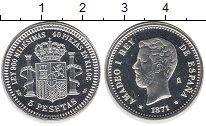 Продать Монеты Испания 50 сентаво 1871 Серебро
