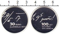 Продать Монеты Словения 3 евро 2017 Серебро