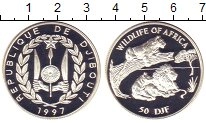 Продать Монеты Джибути 50 франков 1997 Серебро