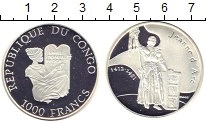 Продать Монеты Конго 1000 франков 2005 Серебро