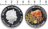Продать Монеты Тувалу 1 доллар 2014 Серебро