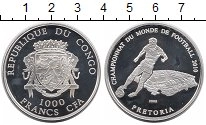 Продать Монеты Конго 1000 франков 2008 Серебро