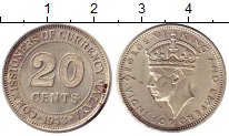 Продать Монеты Стрейтс-Сеттльмент 20 центов 1943 Серебро