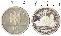 Продать Монеты Молдавия 10 лей 2003 Серебро