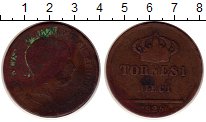 Продать Монеты Неаполь 10 торнеси 1825 Медь