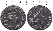 Продать Монеты Гернси 2 фунта 1989 Медно-никель