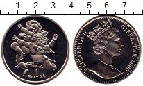 Продать Монеты Гибралтар 1 рояль 2000 Медно-никель