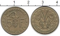 Продать Монеты Восточная Африка 5 франков 1989 Латунь
