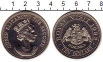 Продать Монеты Доминиканская республика 10 долларов 1985 Медно-никель