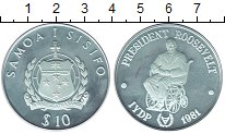 Продать Монеты Самоа 10 долларов 1981 Серебро