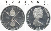Продать Монеты Соломоновы острова 5 долларов 1983 Серебро