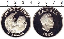 Продать Монеты Замбия 10 квач 1989 Серебро