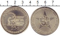 Продать Монеты Суринам 25 гульденов 1985 Серебро