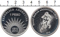Продать Монеты Аргентина 1 песо 2010 Серебро