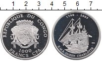 Продать Монеты Конго 1000 франков 2009 Серебро