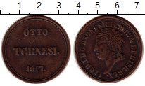 Продать Монеты Неаполь 8 торнеси 1817 Медь