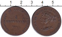 Продать Монеты Лукка 5 сентесими 1806 Медь