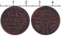 Продать Монеты Саксен-Веймар-Эйзенах 2 пфеннига 1733 Медь