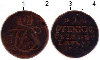 Продать Монеты Саксен-Веймар-Эйзенах 1 пфенниг 1755 Медь