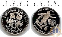 Продать Монеты Того 100 франков 2002 Серебро
