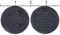 Продать Монеты Саксен-Альтенбург 3 пфеннига 1761 Медь