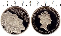 Продать Монеты Остров Святой Елены 25 пенсов 2013 Медно-никель