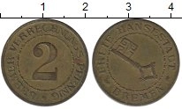 Продать Монеты Бремен 2 пфеннига 1924 Латунь
