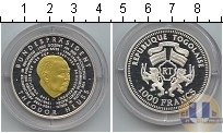 Продать Монеты Того 1000 франков 1994 Серебро
