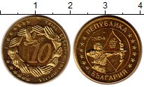 Продать Монеты Болгария 10 евроцентов 2004 Латунь