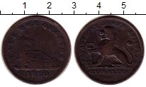 Продать Монеты Гибралтар 2 кварто 1820 Медь