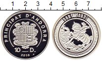 Продать Монеты Андорра 10 динерс 2010 Серебро
