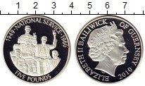 Продать Монеты Гернси 5 фунтов 2010 Серебро